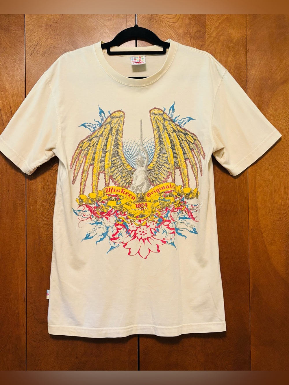 VTG Miskeen Originals SS Tshirt rhinestone crystal crewneck size M